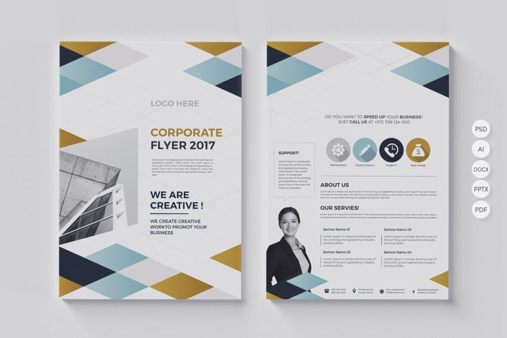 20 Corporate Flyer-Double Sided – MasterBundles