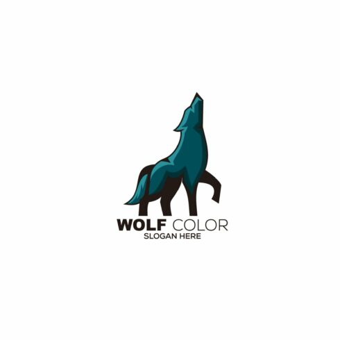 wolf mascot logo template illustrati cover image.