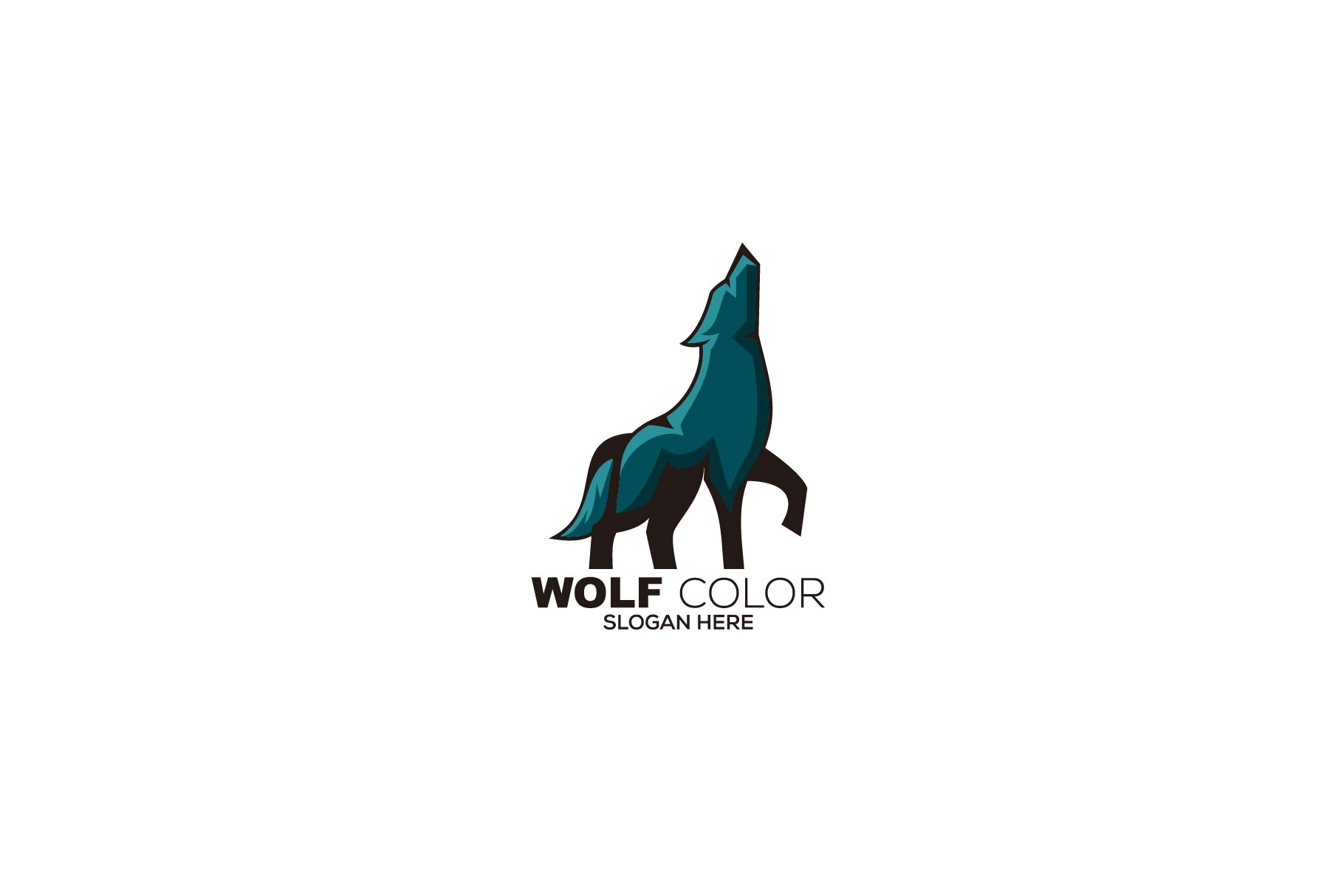 wolf mascot logo template illustrati cover image.