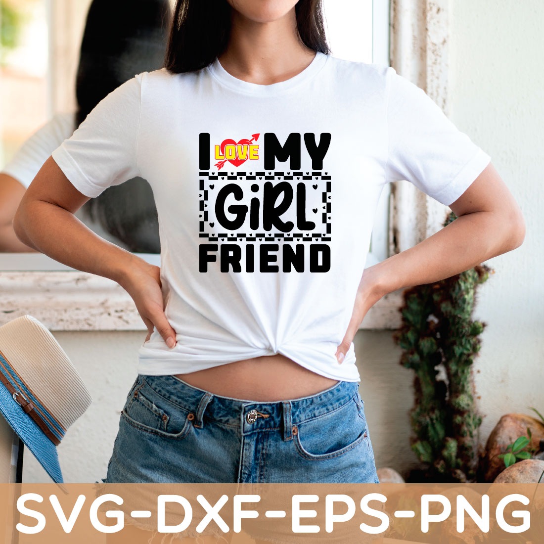 i love my girlfriend svg preview image.