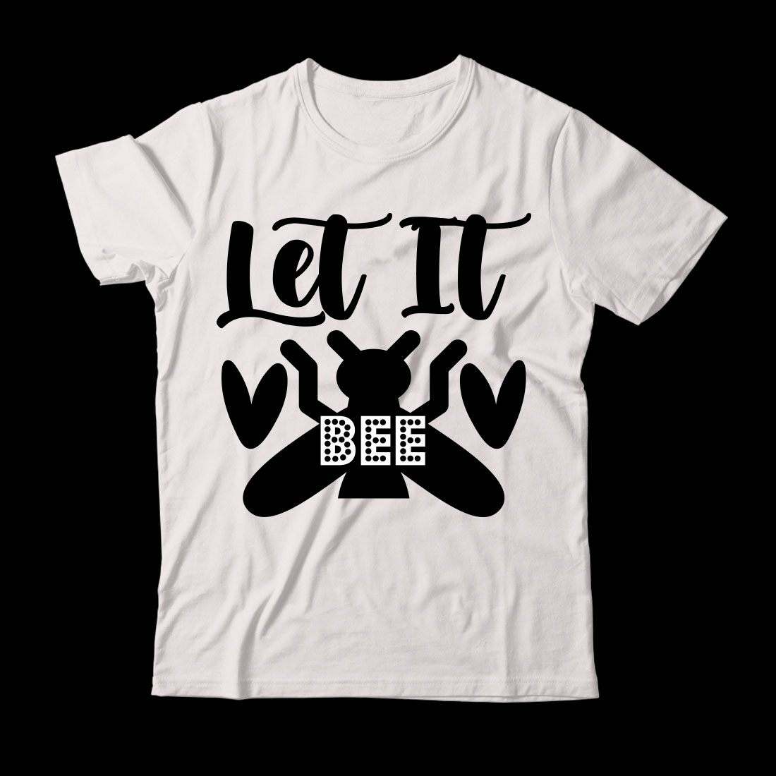 White t - shirt with the words let it fly on it.