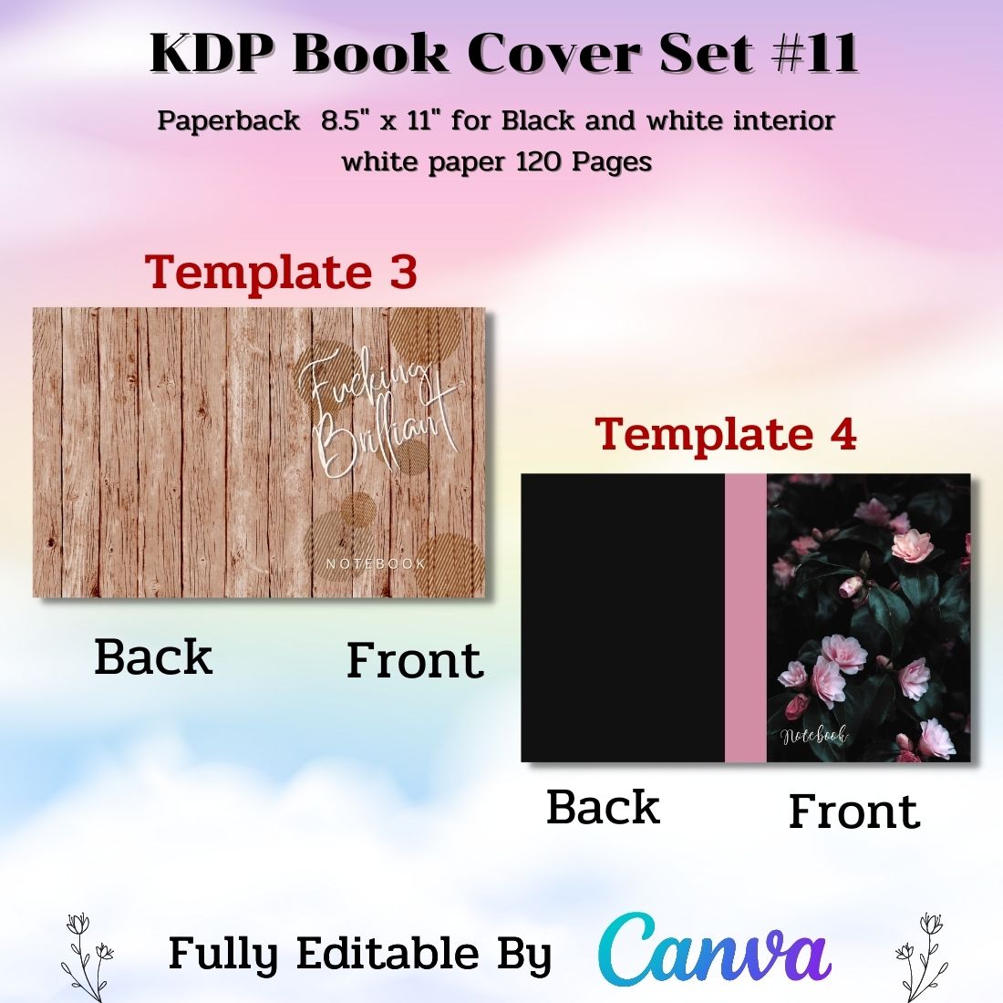 Book cover set with a wooden background.