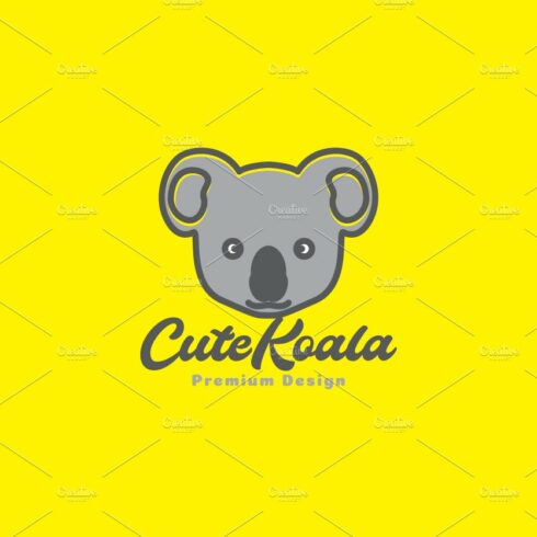 abstract head cute koala logo cover image.