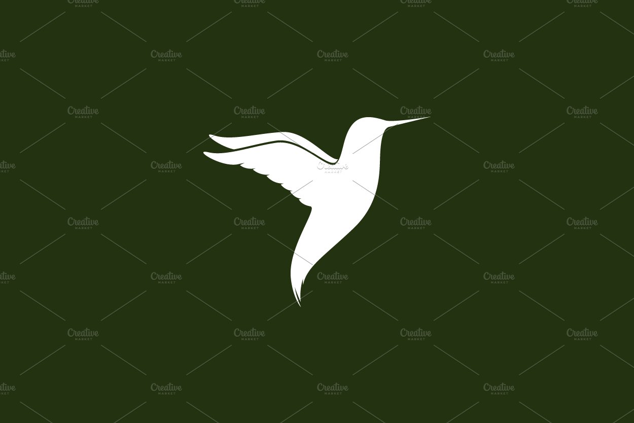 logo shape silhouette hummingbird cover image.