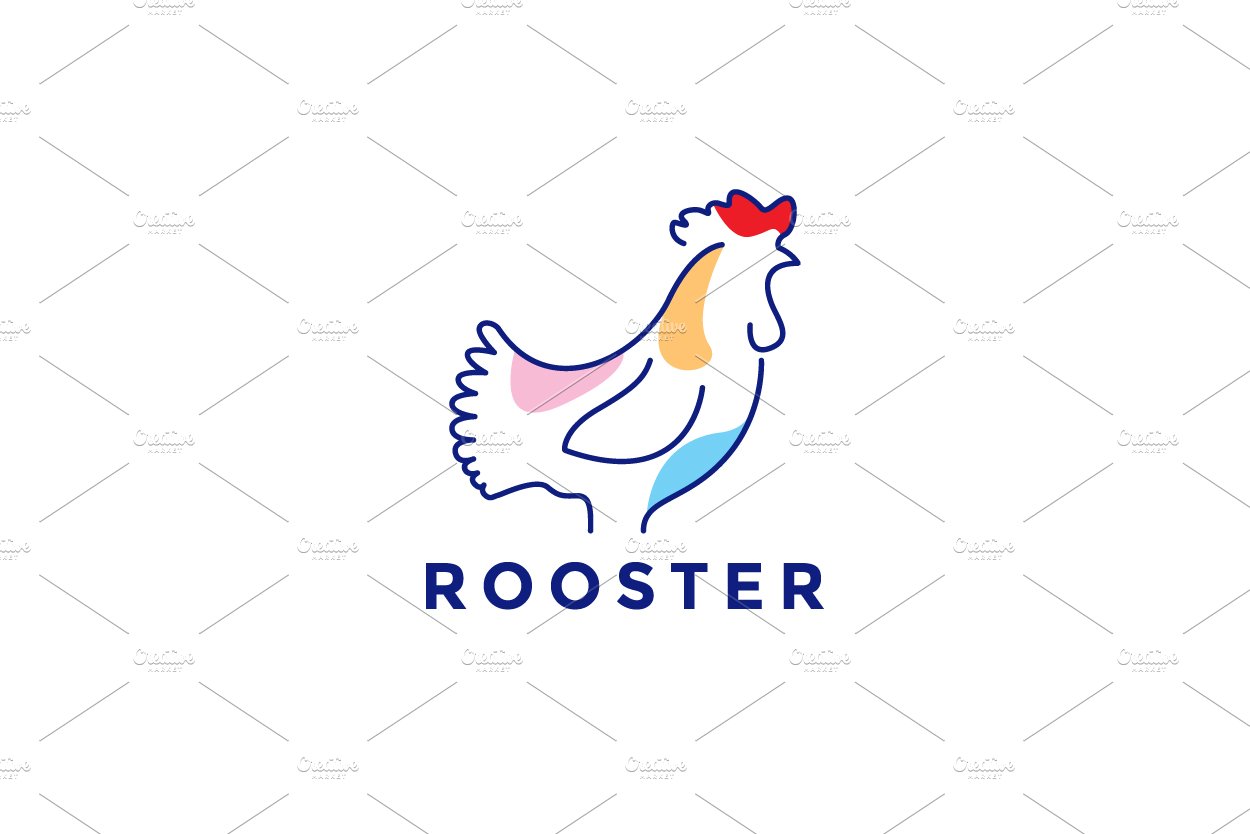 Image Details IST_18408_31601 - chicken logo rooster and hen logo for  poultry farming animal logo vector illustration design