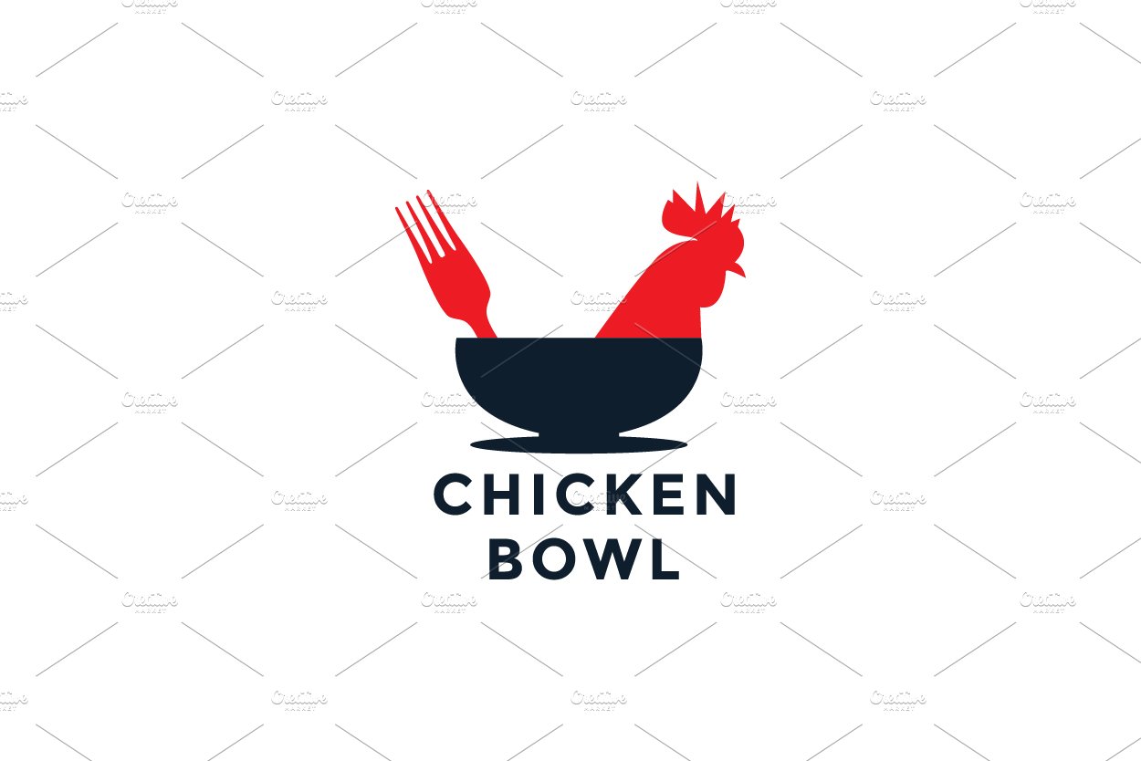 chicken or hen or rooster with logo cover image.