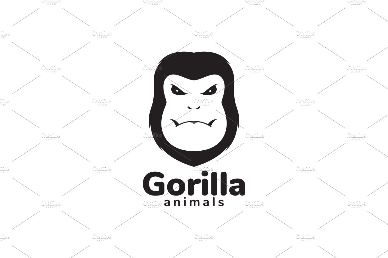 face black gorilla modern logo cover image.