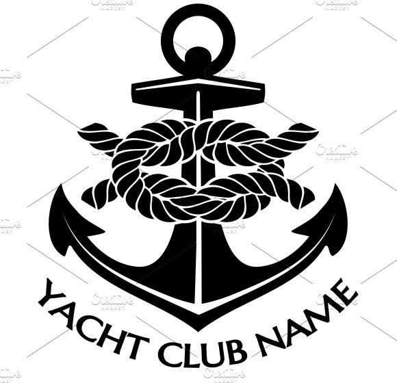 Black and White Yacht Club Logo cover image.