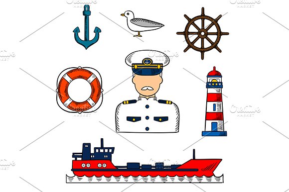 Sailor or captain profession cover image.