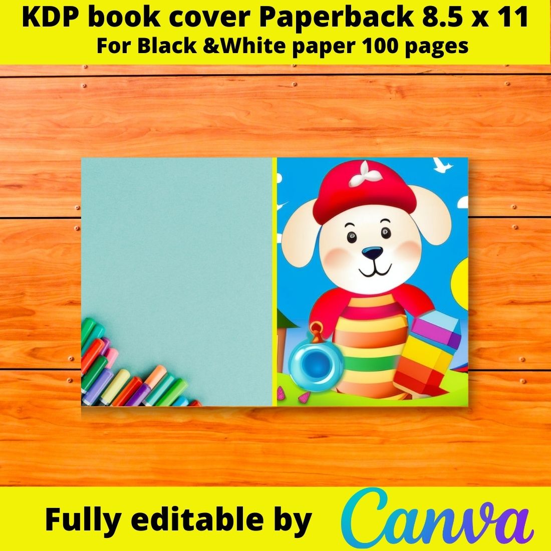 Get noticed with our standout KDP book cover designs for kids preview image.