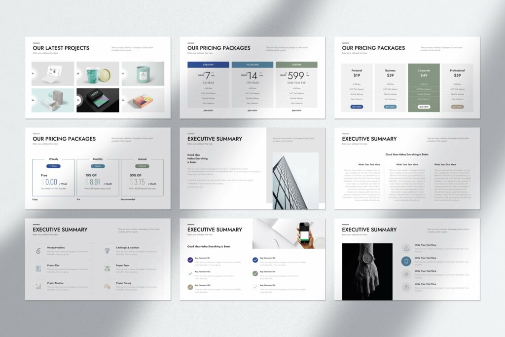 Project Proposal PowerPoint Template – MasterBundles