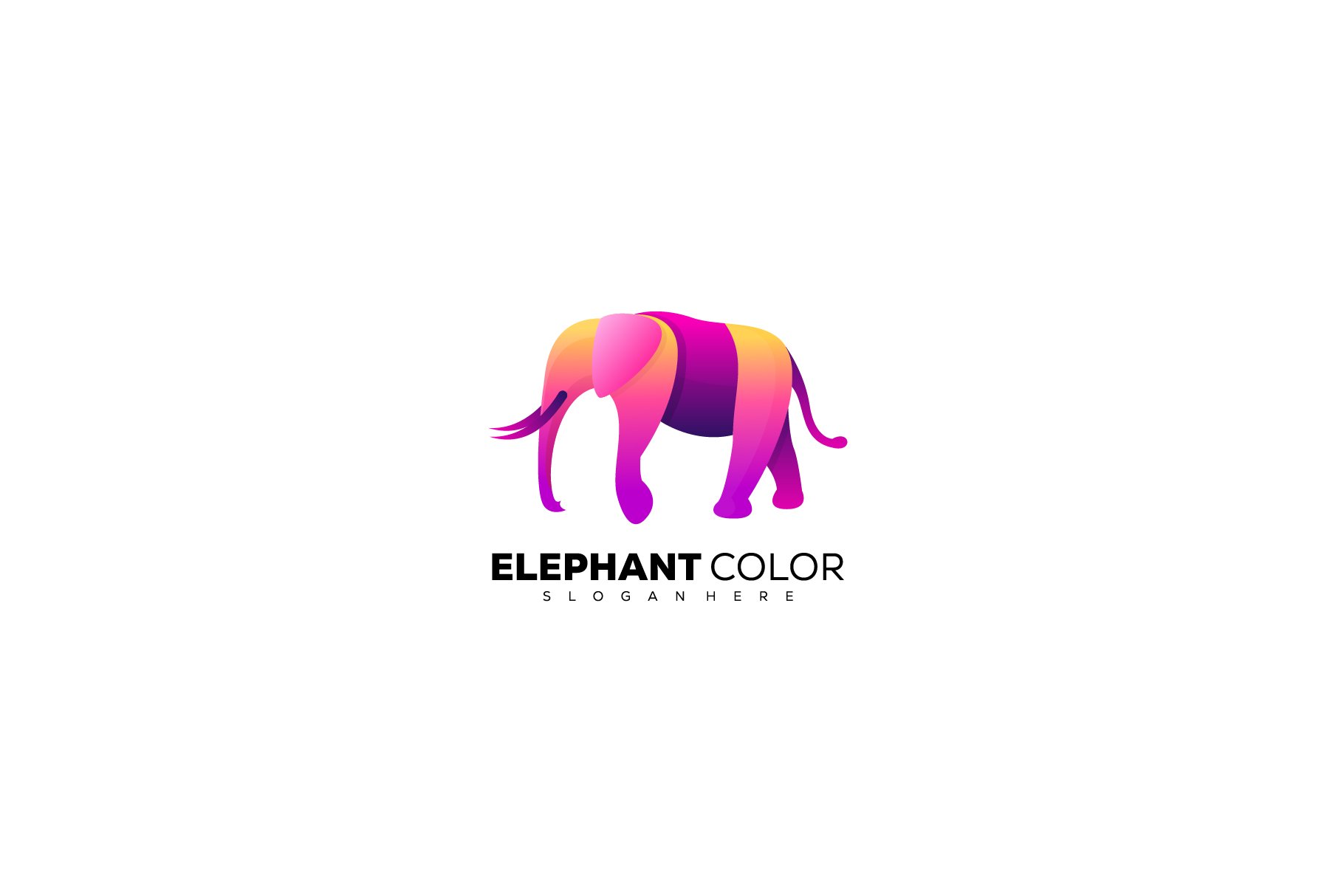 elephant logo colorful design gradie cover image.