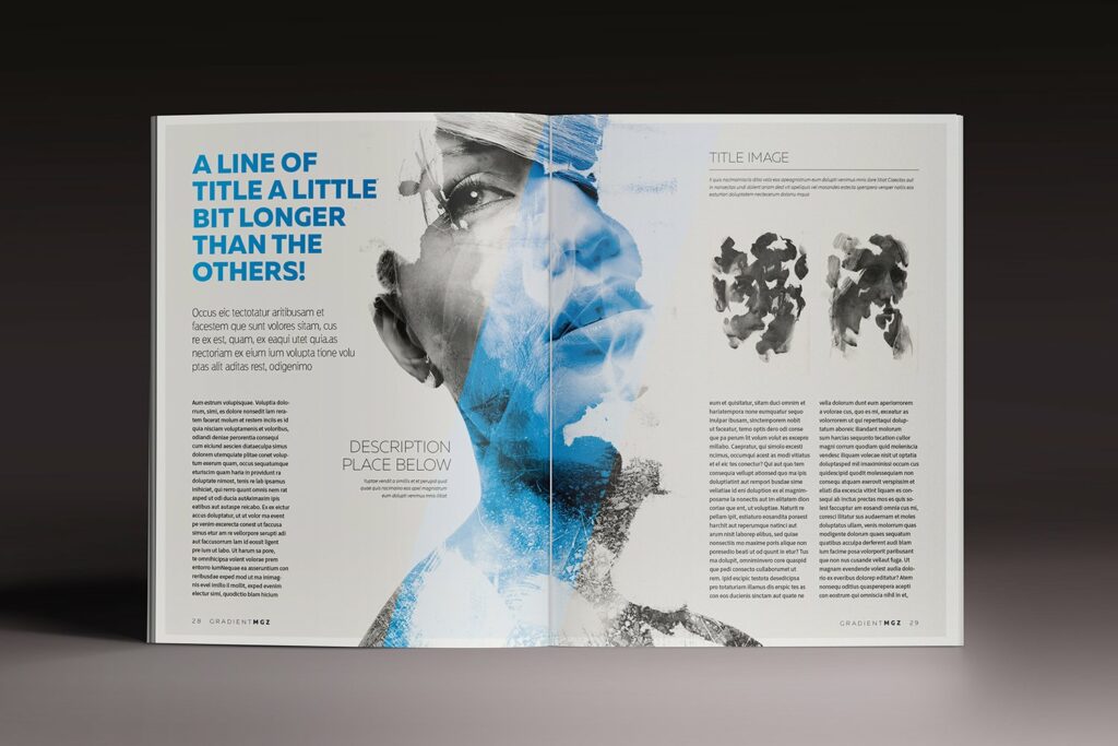 Grdient Frame Indesign Gradient Magazine Indesign Template – MasterBundles