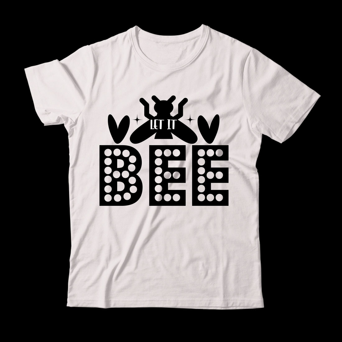 White t - shirt with the words bee on it.
