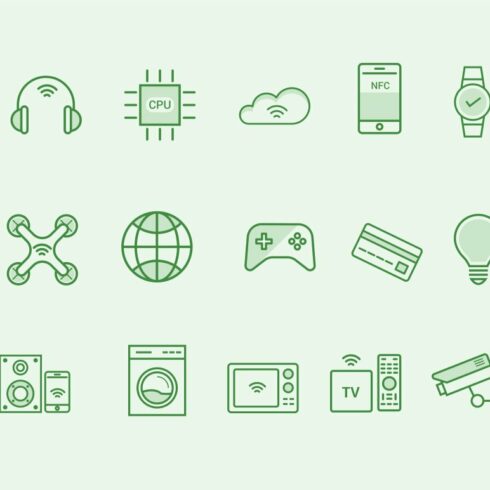 15 Internet Gadget Icons cover image.