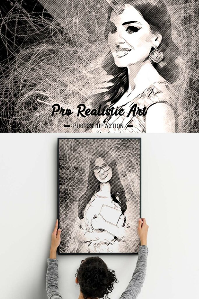 Pro Realistic Art Photoshop Action - MasterBundles