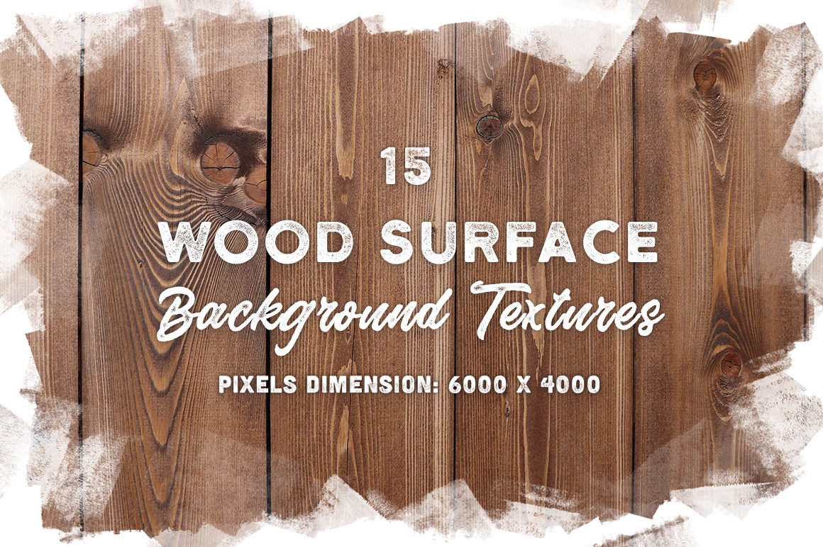 15 Wood Surface Background Textures cover image.