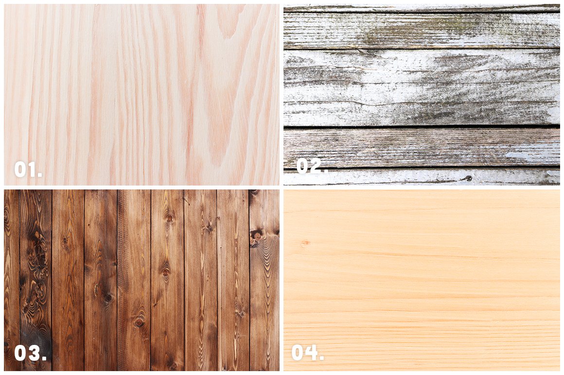 15 Wood Surface Background Textures preview image.