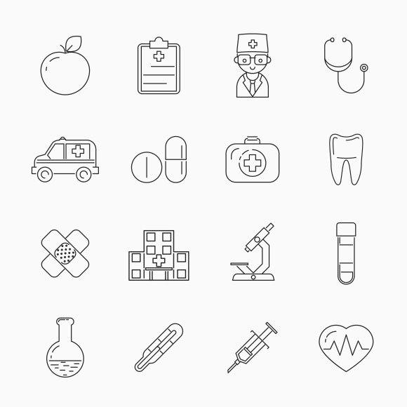 1503.m00.i104.n018.s.c12.165621908 medicine thin line icons 700