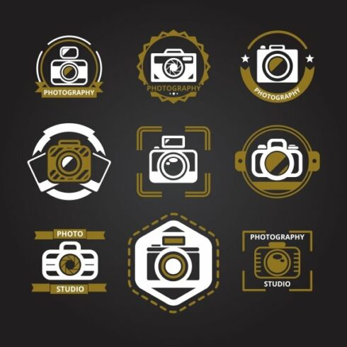 Vector photographers logos or icons cover image.