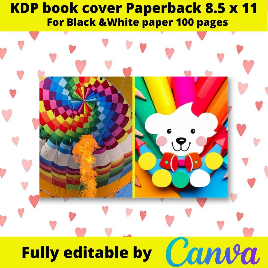 Make your children's book pop with our colorful KDP covers preview image.