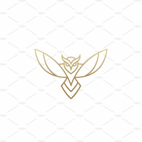 Modern minimal owl logo. cover image.