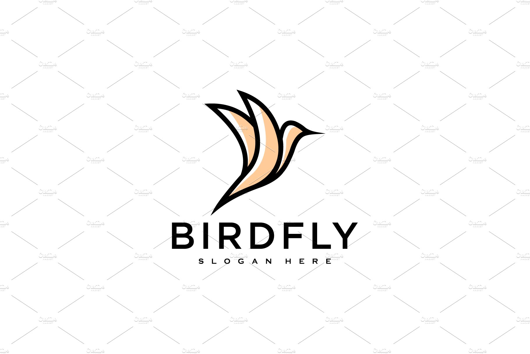 Hummingbird Logo Design Vector Templ cover image.