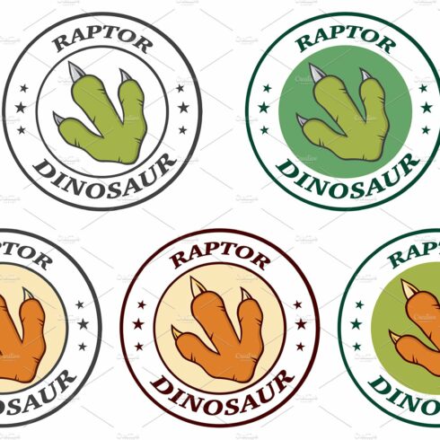 Dinosaur Paw With Claws Circle Logo cover image.