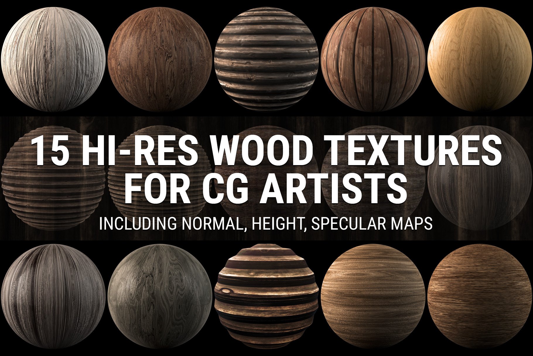 15 Seamless Wood Textures cover image.