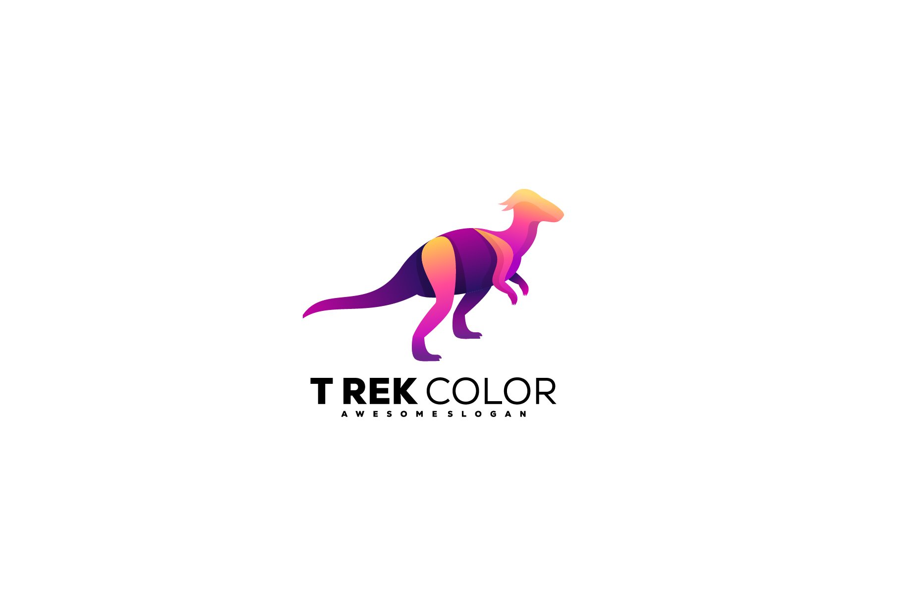 trex logo gradient color illustratio cover image.