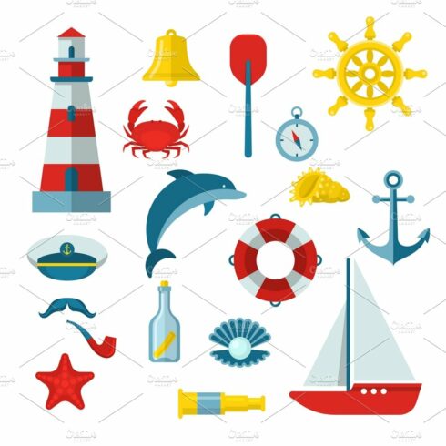 Nautical Icon Set cover image.