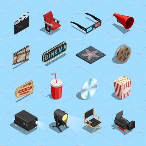 Cinema movie theater accessories cover image.