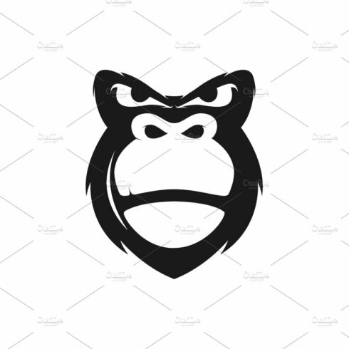 black face gorilla cool logo design cover image.