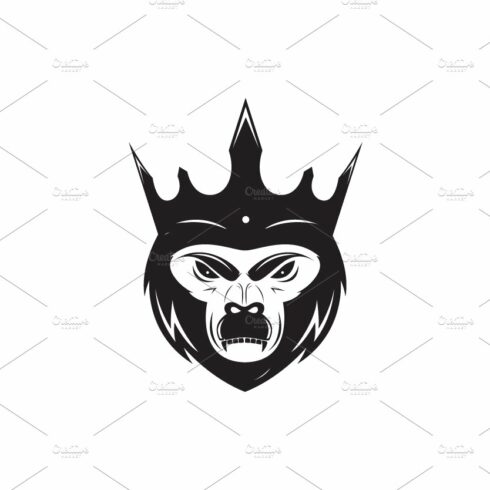 monkey king face with crown logo cover image.