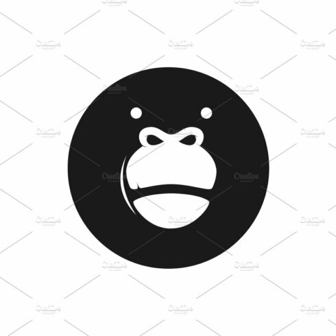 black circle with gorilla face logo cover image.