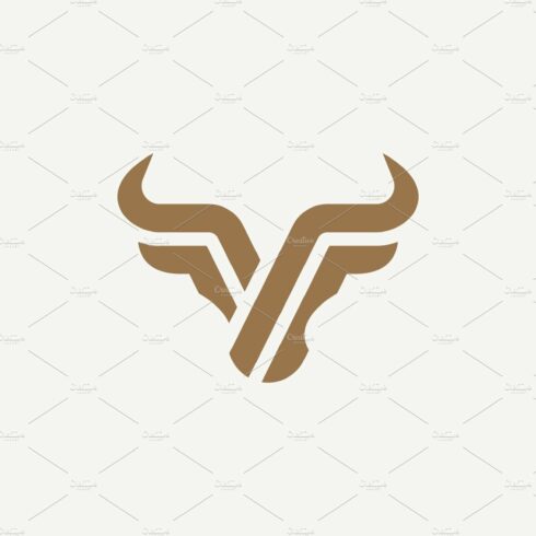 Bull head logo. cover image.