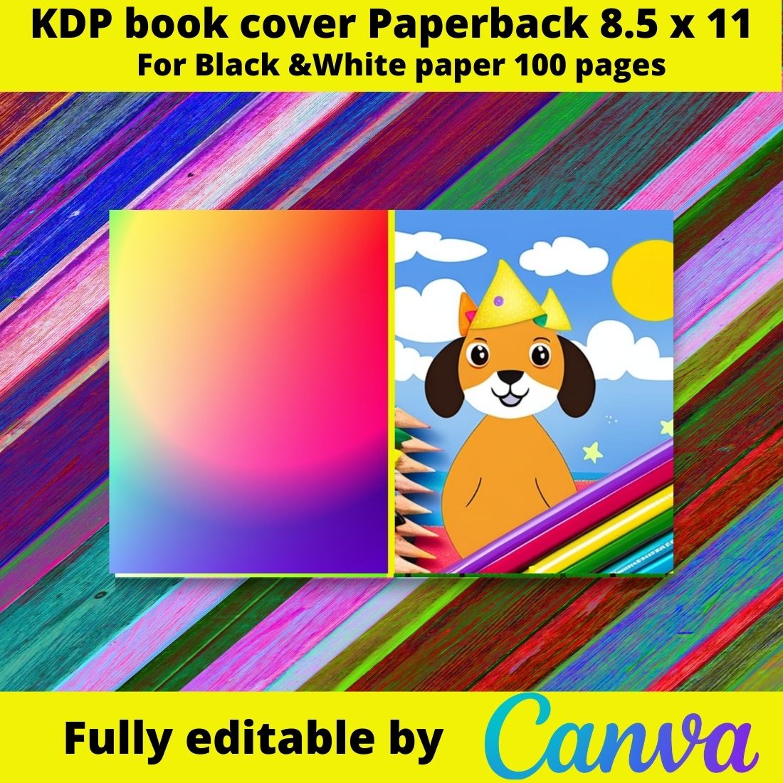 Make your children's book shine with our premium KDP covers preview image.