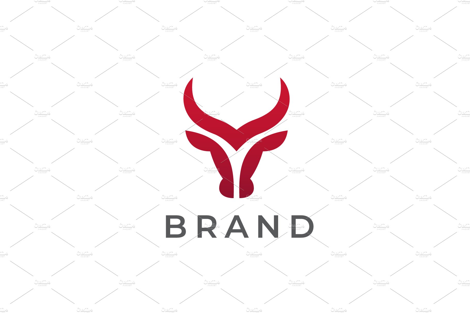 Bull head logo. preview image.