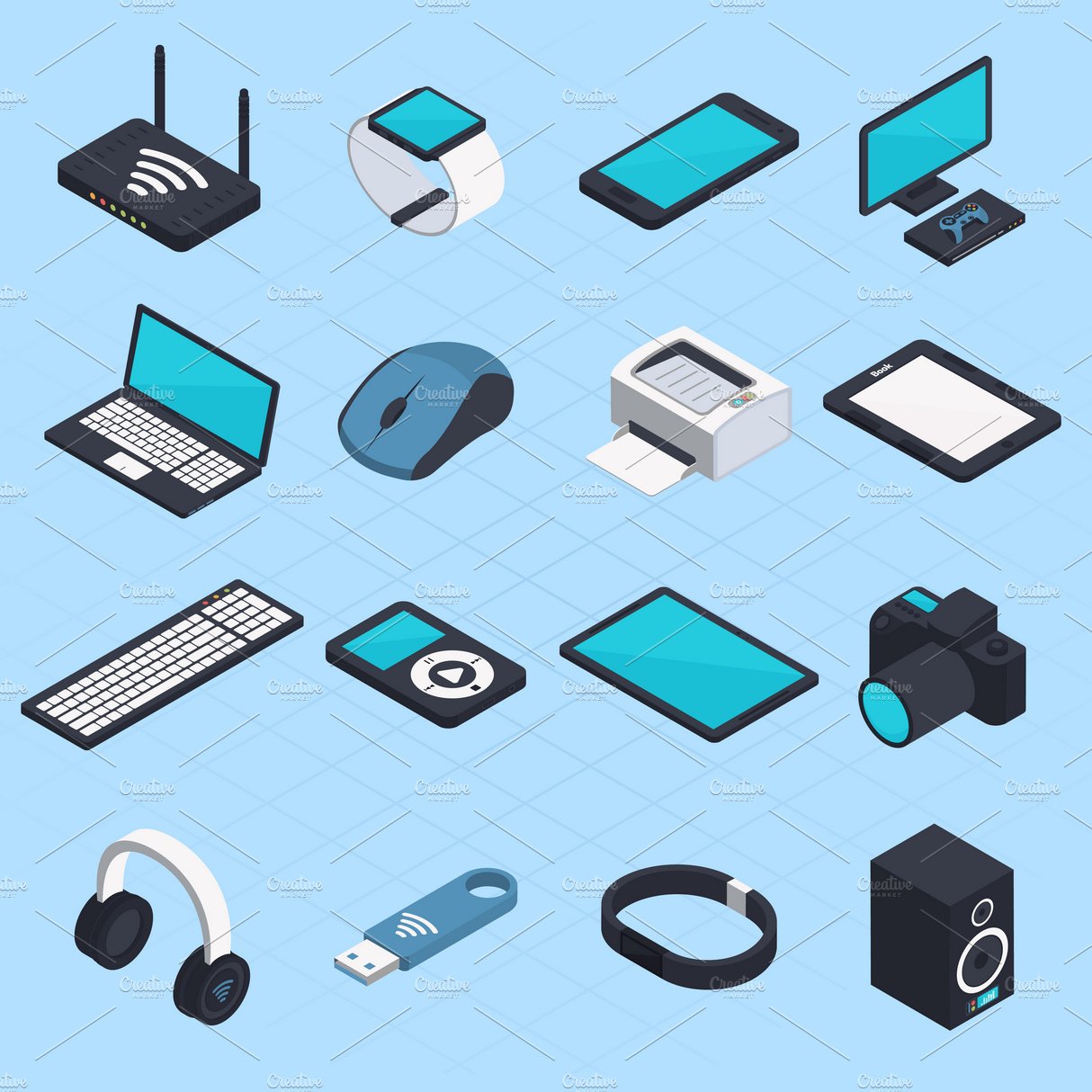 Isometric wireless mobile devices cover image.