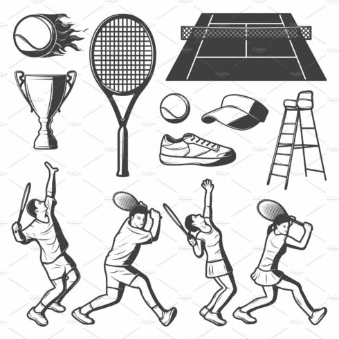 Vintage Tennis Elements Collection cover image.