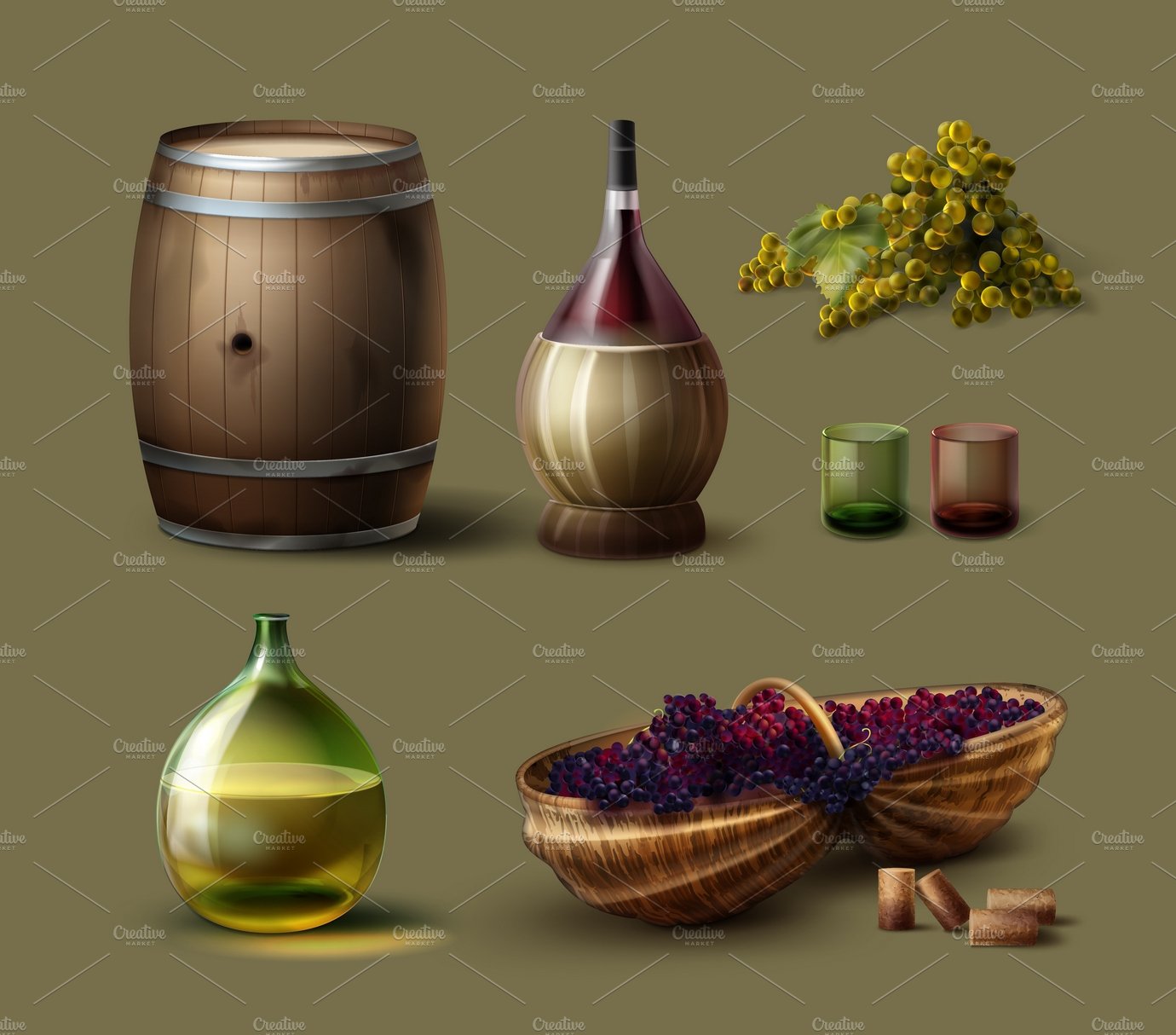 Set of winemaking cover image.