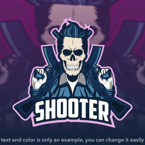 skull shooter esport logo cover image.