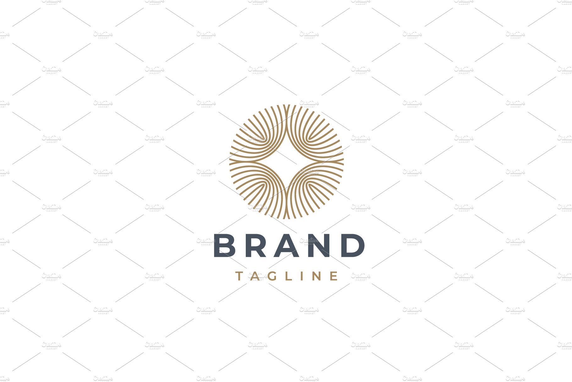 Luxury gold star logo design. preview image.