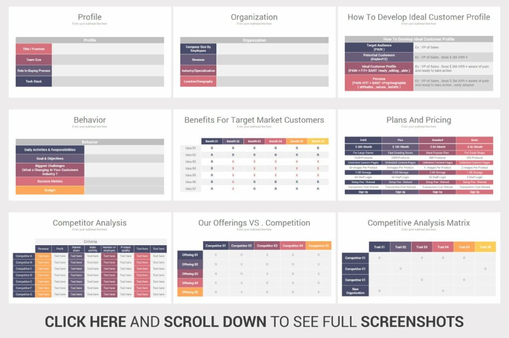 Creative Tables PowerPoint – MasterBundles