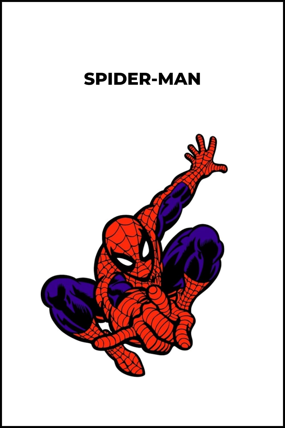 Spider man in jump.
