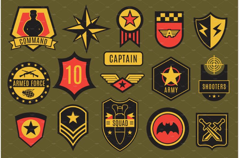 Army badges. Usa military patches – MasterBundles