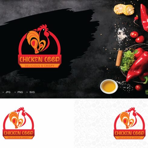 Chicken coop food logo cover image.