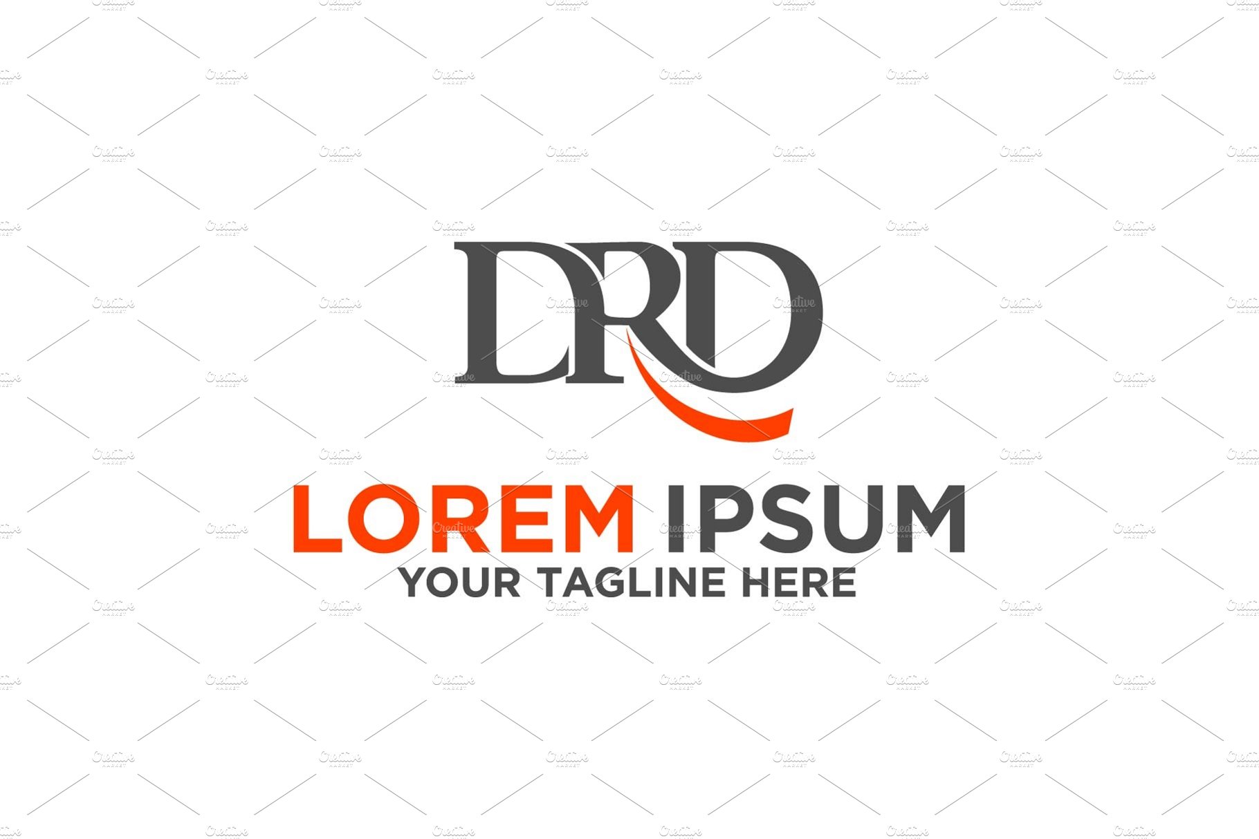 Letter DRD business logo template preview image.