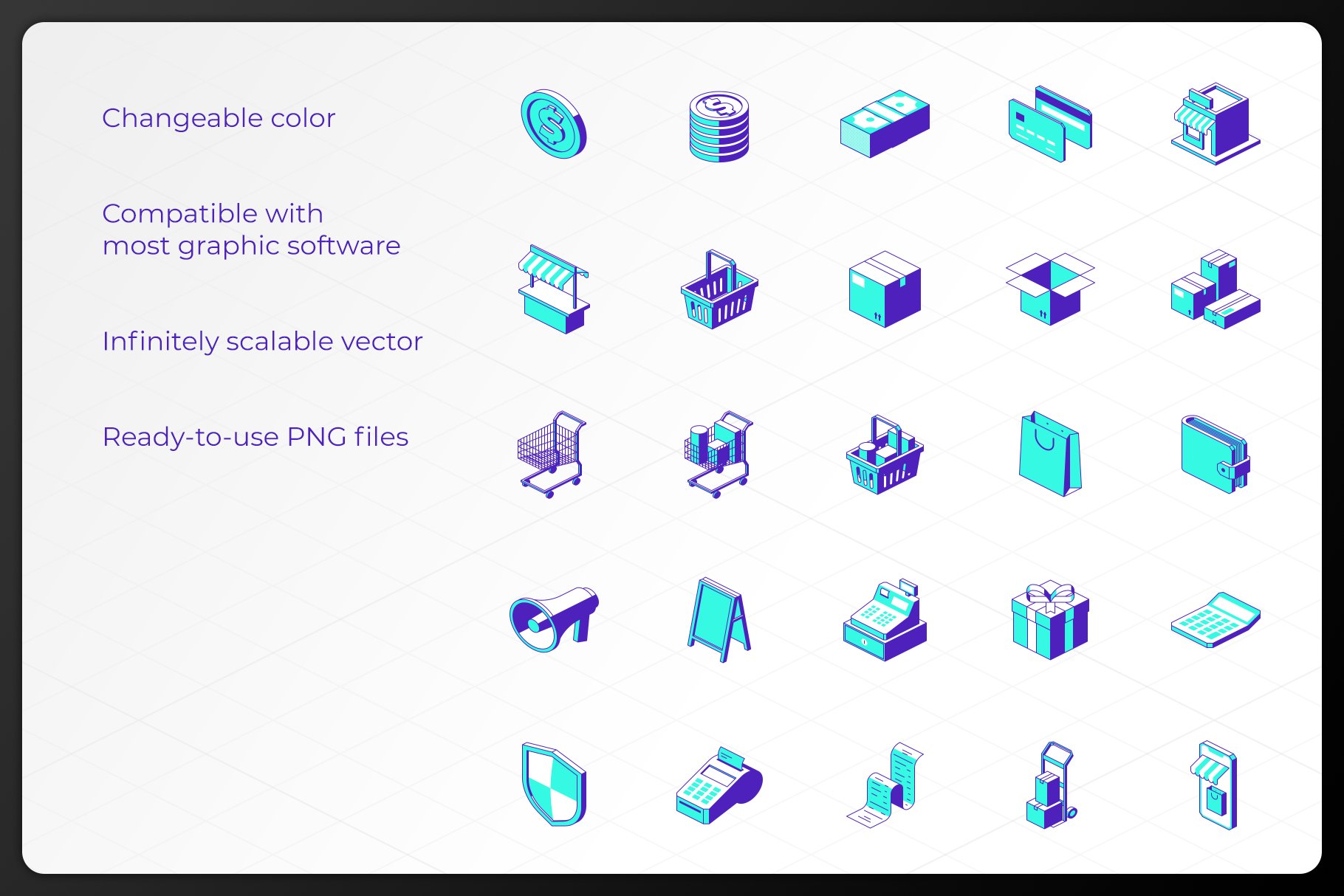 Icometric - eCommerce Icons preview image.