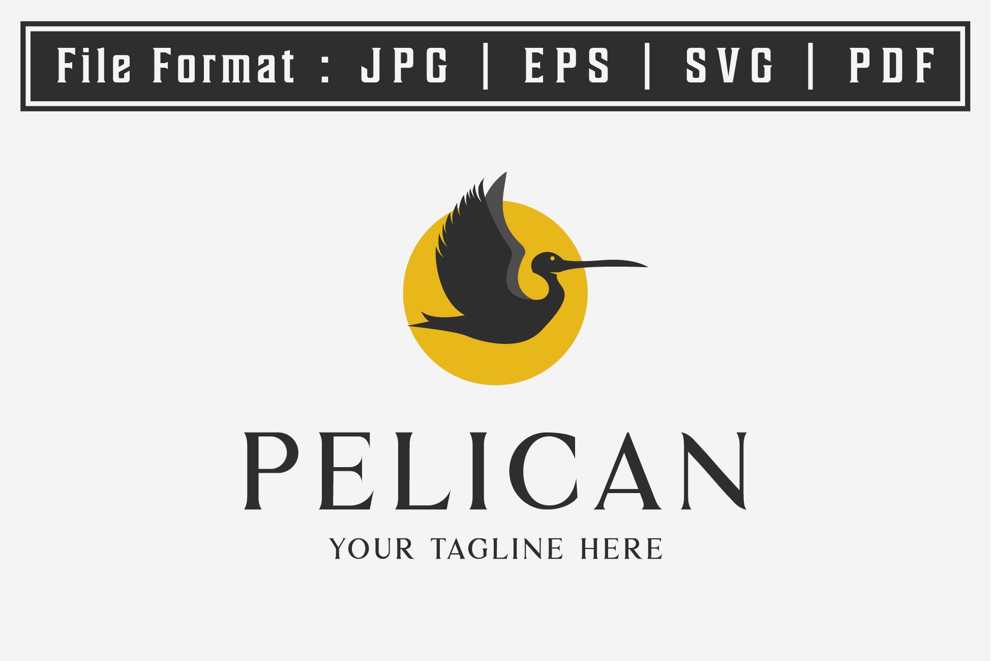 flying pelican bird in the sunset cover image.
